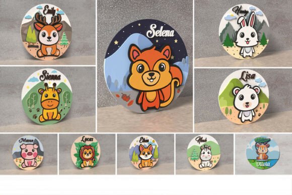 Download Animal Baby Name Sign Bundle - Premium Bundle